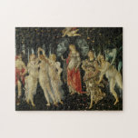 Primavera / Allegory of Spring von Botticelli Puzzle<br><div class="desc">Primavera von Sandro Botticelli (c. 1482),  derzeit in der Uffizi Galerie in Florenz untergebracht,  wurde für die mächtige Medici Familie gemalt und in ihrem Palast ausgestellt.</div>