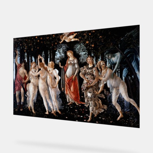 Primavera Botticelli Acrylschild (Winkel)