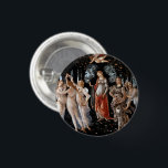 Primavera Botticelli Button<br><div class="desc">Primavera von Botticelli. Klassisches Multifigurenportrait in der Natur. Reproduktion berühmter Kunstbilder im öffentlichen Bereich.</div>