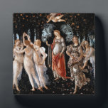 Primavera Botticelli Fotoplatte<br><div class="desc">Primavera von Botticelli. Klassisches Multifigurenportrait in der Natur. Reproduktion berühmter Kunstbilder im öffentlichen Bereich.</div>