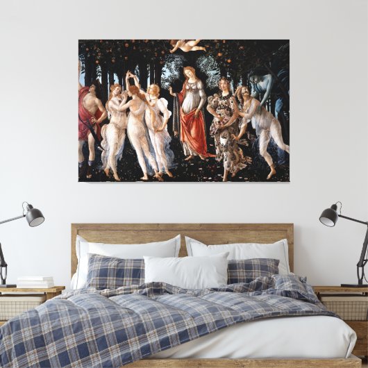 Primavera Botticelli Leinwanddruck (Insitu (Schlafzimmer))