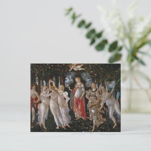 Primavera Botticelli Postkarte (Stehend Vorderseite)