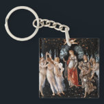 Primavera Botticelli Schlüsselanhänger<br><div class="desc">Primavera von Botticelli. Klassisches Multifigurenportrait in der Natur. Reproduktion berühmter Kunstbilder im öffentlichen Bereich.</div>