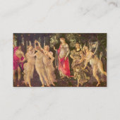 Primavera by Botticelli, antike Renaissance Kunst Visitenkarte (Rückseite)