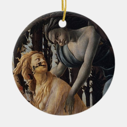 Primavera, Chloris und Zephyrus, Sandro Botticelli Keramik Ornament (Vorne)