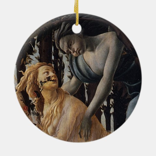 Primavera, Chloris und Zephyrus, Sandro Botticelli Keramik Ornament (Hinten)