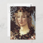 Primavera (Detail - Flora, Göttin des Frühlings) Postkarte (Vorne/Hinten)