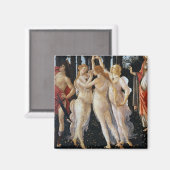 Primavera (Detail), Sandro Botticelli, 1482 Magnet (Vorderseite/Rückseite)