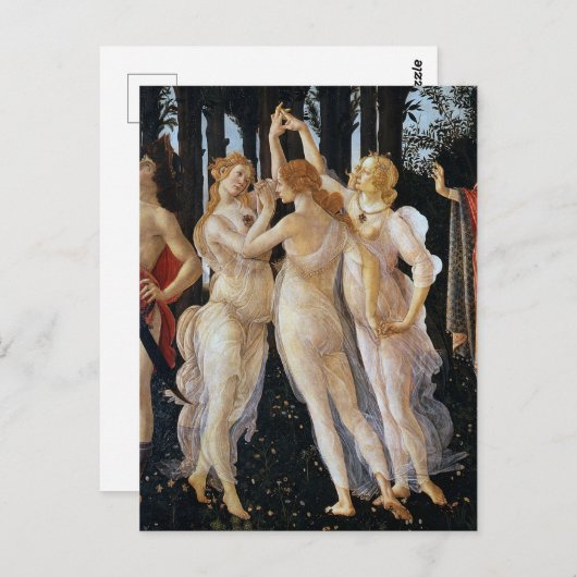 Primavera (Detail), Sandro Botticelli, 1482 Postkarte (Vorne/Hinten)