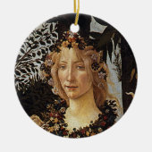 Primavera, Details Flora von Sandro Botticelli Keramik Ornament (Vorne)