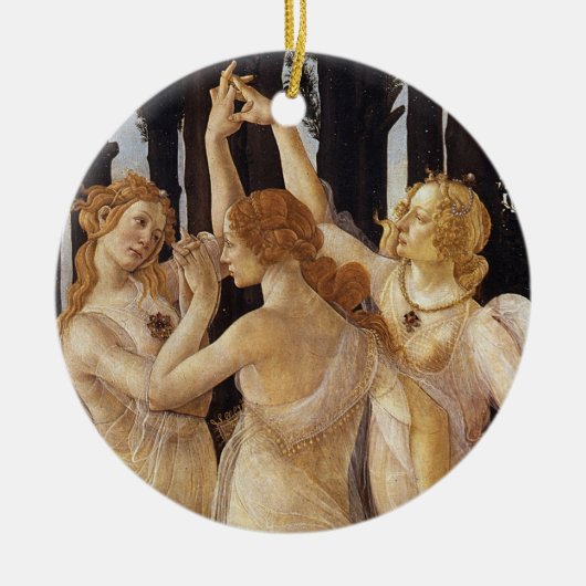 Primavera, Drei Graces von Sandro Botticelli Keramik Ornament (Vorne)