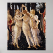 Primavera, Drei Graces, von Sandro Botticelli Poster (Vorne)