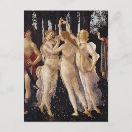 Primavera, Drei Graces, von Sandro Botticelli Postkarte
