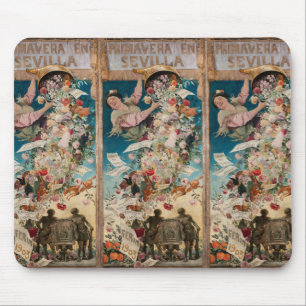 "Primavera en Sevilla" Vintages Kunstmousepad Mousepad