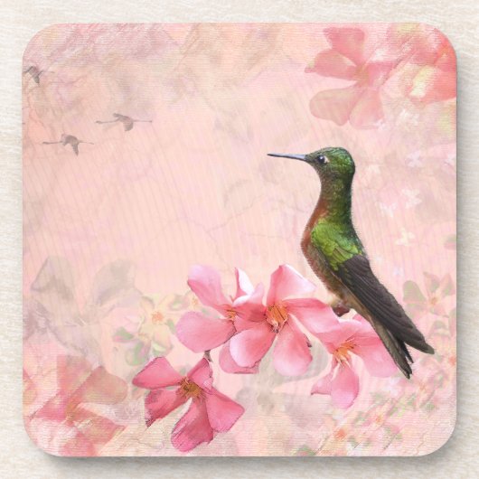 Primavera Rosa Set von 6 Untersetzer (Vorderseite)