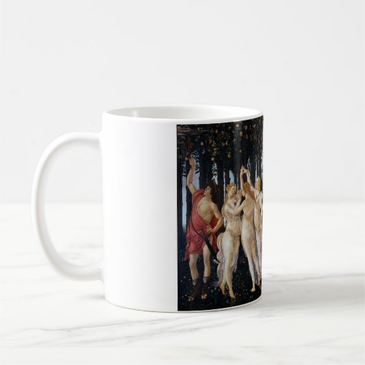 Primavera, Sandro Botticelli, 1482 Kaffeetasse (Links)