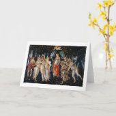 Primavera, Sandro Botticelli, 1482 Karte (Gelbe Blume)