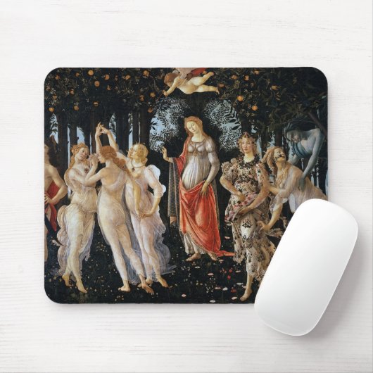 Primavera, Sandro Botticelli, 1482 Mousepad (Mit Mouse)