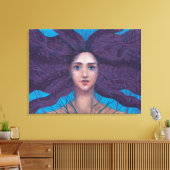 Primavera Spring Goddess Fantasy Surreal Portrait Leinwanddruck (Insitu (Wohnzimmer))