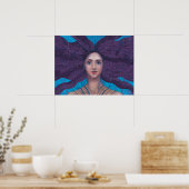 Primavera Spring Goddess Fantasy Surreal Portrait Poster (Küche)