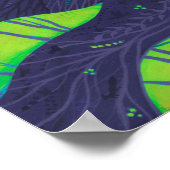 Primavera Spring Goddess Fantasy Surreal Portrait Poster (Ecke)