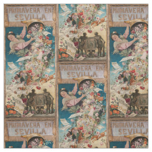 "Primavera Vintages Kunstgewebe en Sevilla" Stoff