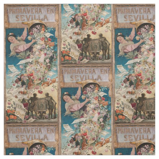 "Primavera Vintages Kunstgewebe en Sevilla" Stoff (Muster)