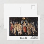 Primavera von Botticelli Postkarte (Vorne/Hinten)