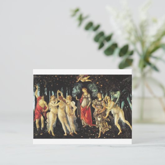 Primavera von Sandro Botticelli Postkarte (Stehend Vorderseite)