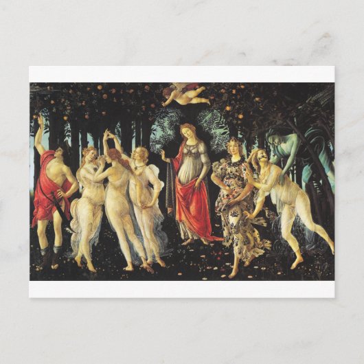 Primavera von Sandro Botticelli Postkarte (Vorderseite)