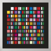 Prime Factor Poster - Schwarz (Vorne)