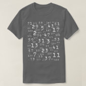 Prime Numbers Math T-Shirt (Design vorne)