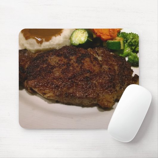 Prime Rib Steak Dinner Mousepad (Mit Mouse)