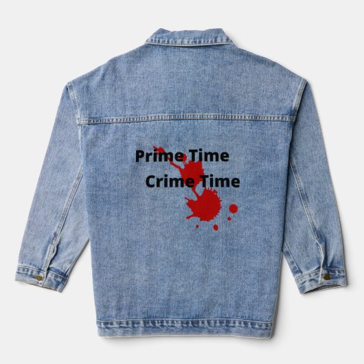 Prime Time Crime Time V-Neck Jeansjacke (Rückseite)
