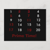 Prime Time Math Postcard Postkarte (Vorderseite)