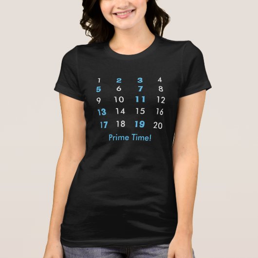 Prime Time Maths Tshirt (Vorderseite)