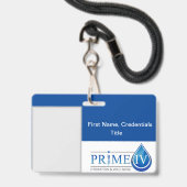 PrimeIV Abzeichen Ausweis (Vorderseite mit Lanyard)