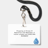 PrimeIV Abzeichen Ausweis (Rückseite mit Lanyard)