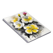Primel - Aquarellblumen Notizblock (Rechte Seite)