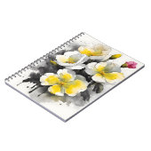 Primel - Aquarellblumen Notizblock (Linke Seite)