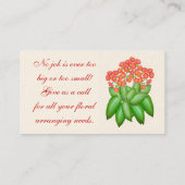 Primel-Blumen-Garten-Geschäfts-Karte Visitenkarte (Rückseite)