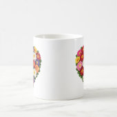 Primel-Blumenherz Februar-Geburtsblume Kaffeetasse (Mittel)