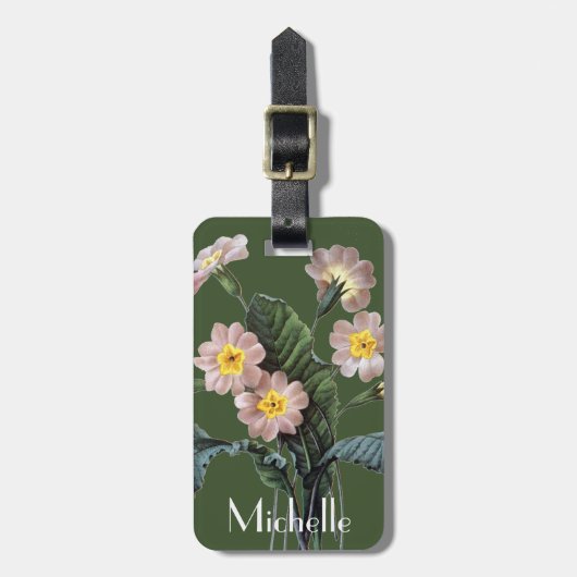 Primel (Primula Aucalis) Gepäckanhänger (Vorderseite vertikal)