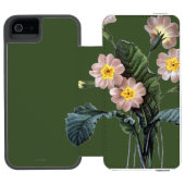 Primel (Primula Aucalis) Incipio iPhone Geldbeutel-Hülle (Folio Geöffnet)