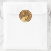 Primel Runder Aufkleber (Tasche)