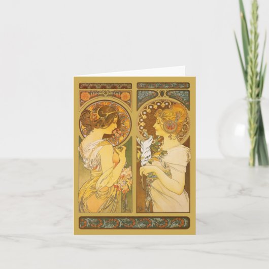 Primel u. Spule Feiertagskarte (Vorderseite)