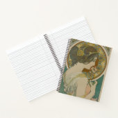 Primel von Alphonse Mucha (1899) Notizblock (Innenseite)