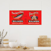 Primer Brand Lachs Label- Seattle, WA Poster (Küche)