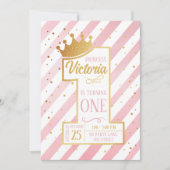 Primer cumpleaños de la Princesa Einladung (Vorderseite)