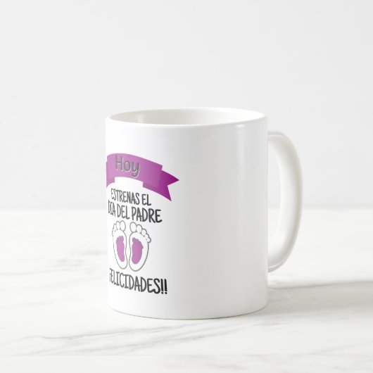 Primer día del padre! kaffeetasse (VorderseiteRechts)